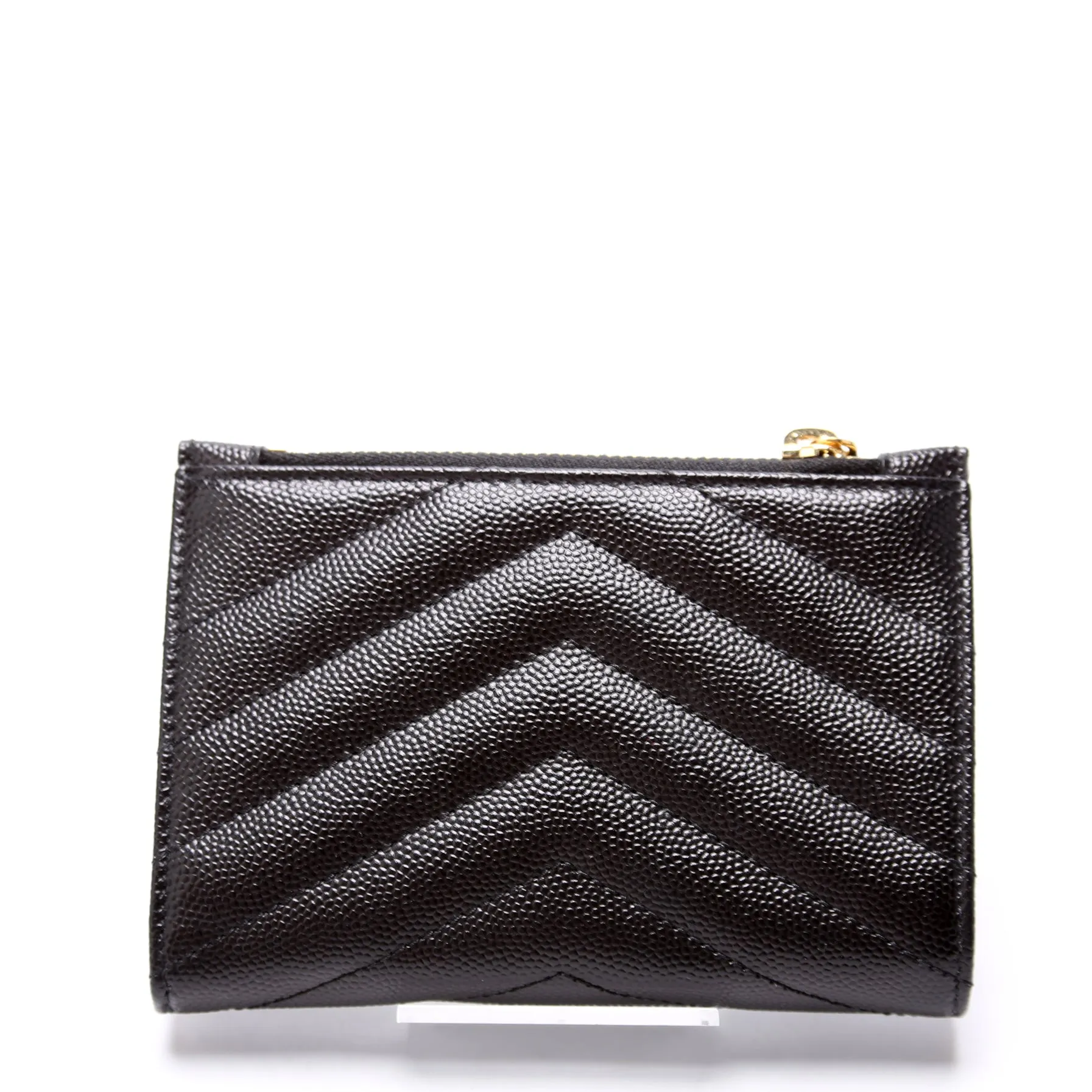 575974 Cassandre Fragments Zipped Bi-Fold Wallet Black