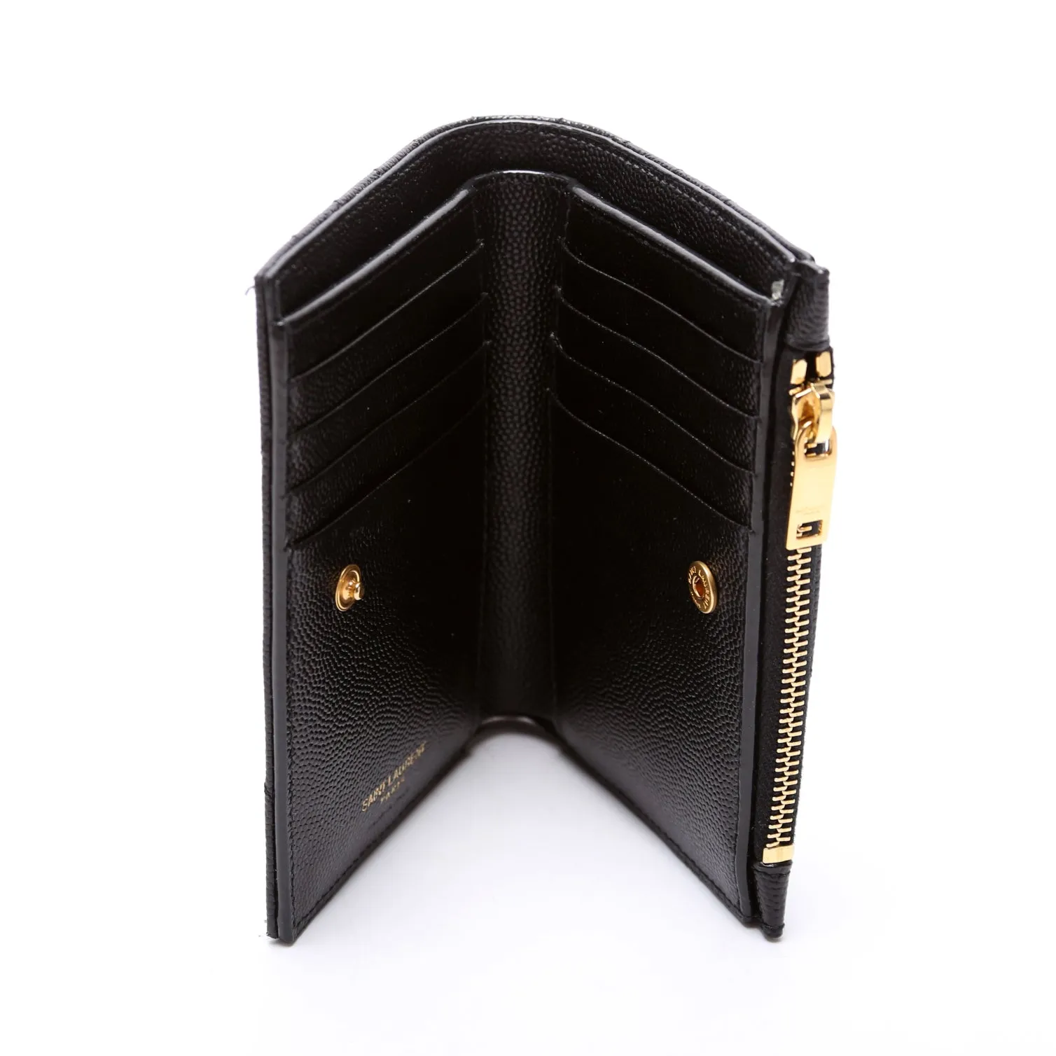 575974 Cassandre Fragments Zipped Bi-Fold Wallet Black