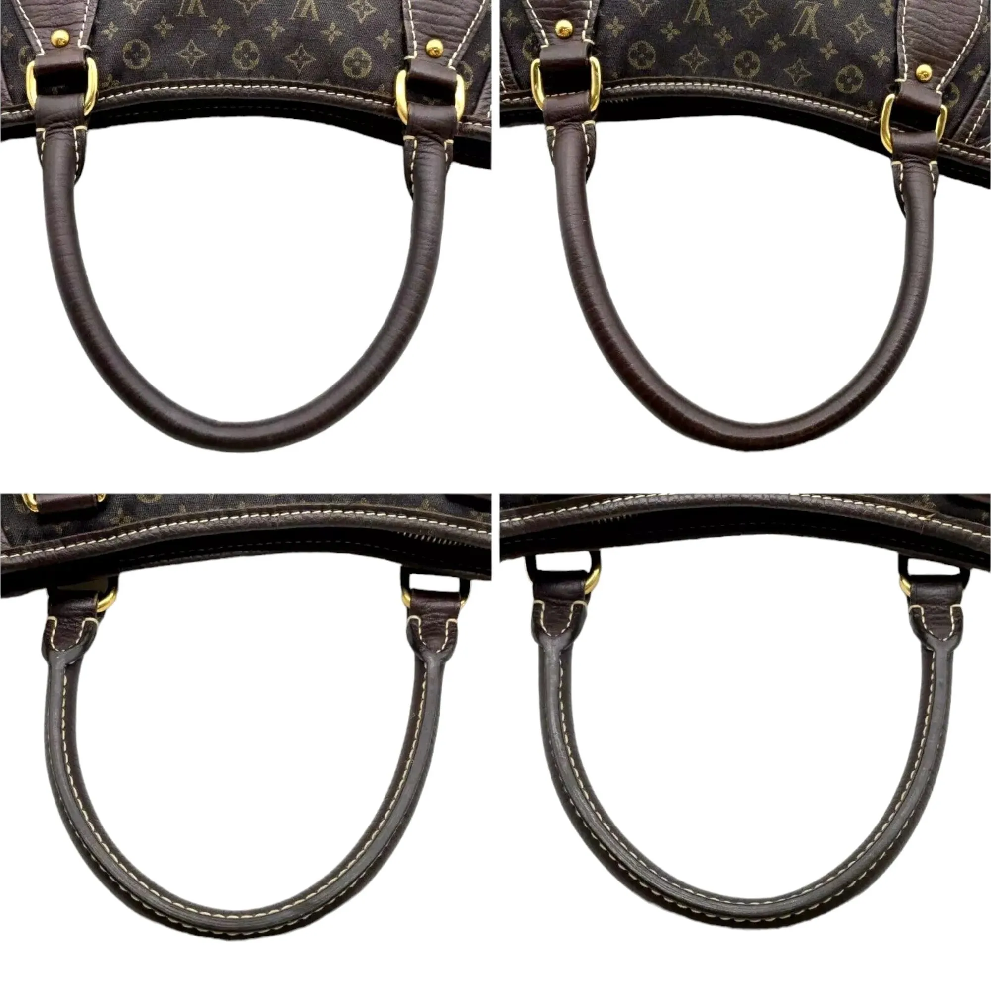 775511AM (S6) Louis Vuitton Crossbody Bag Busas Angour Brown Monogram Mini Lin