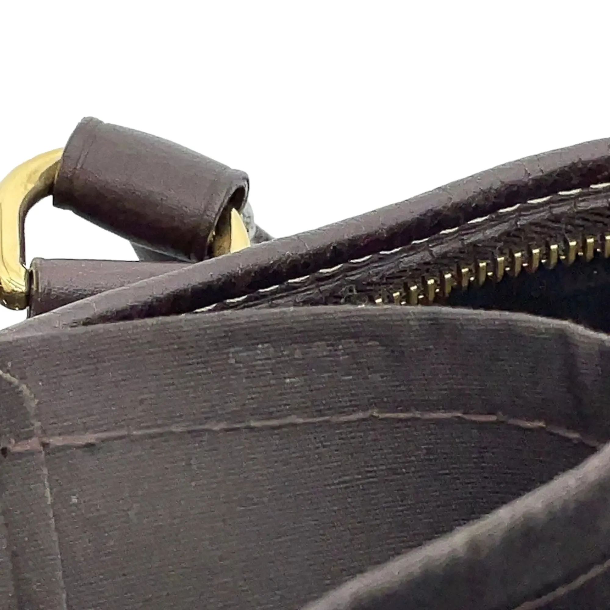 775511AM (S6) Louis Vuitton Crossbody Bag Busas Angour Brown Monogram Mini Lin