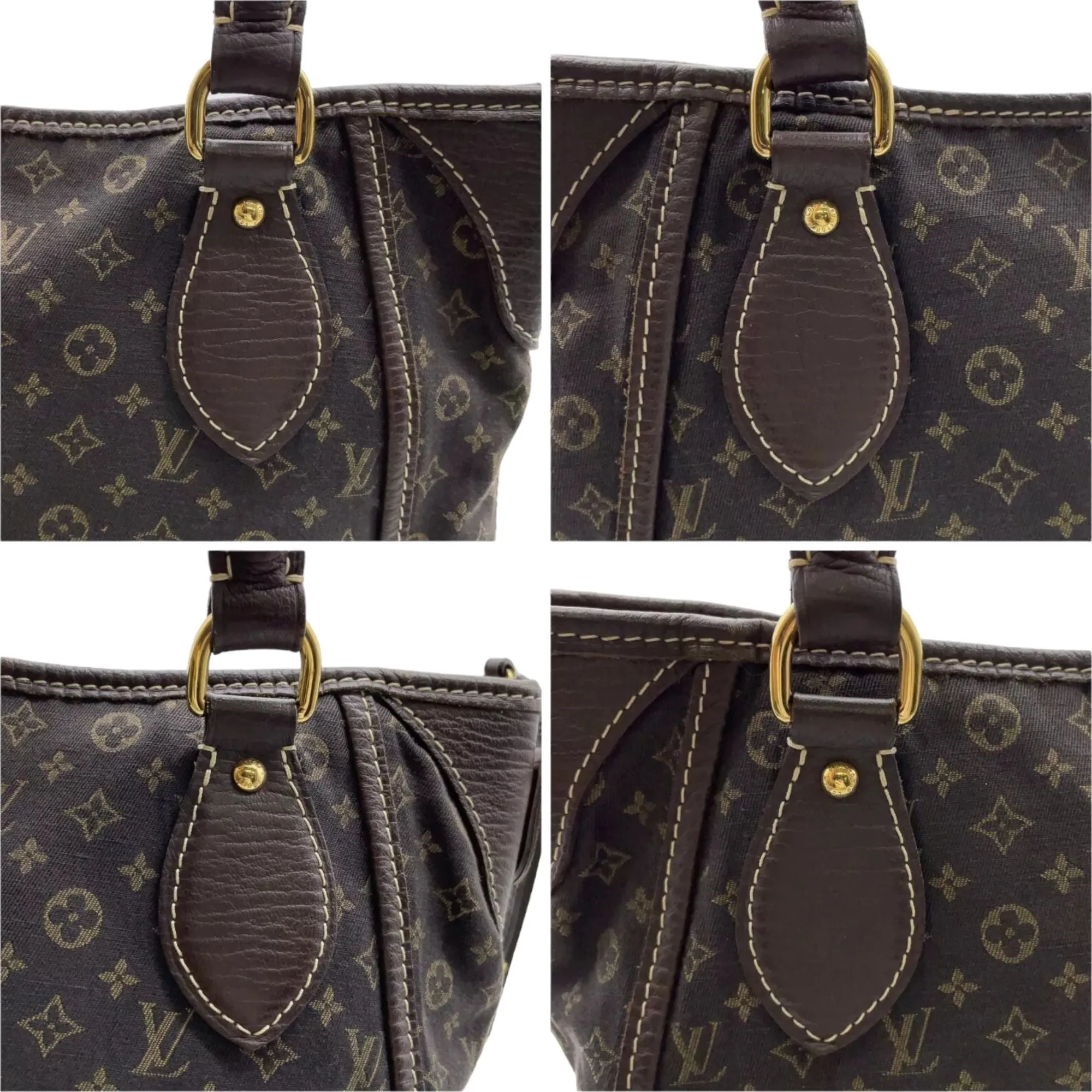 775511AM (S6) Louis Vuitton Crossbody Bag Busas Angour Brown Monogram Mini Lin
