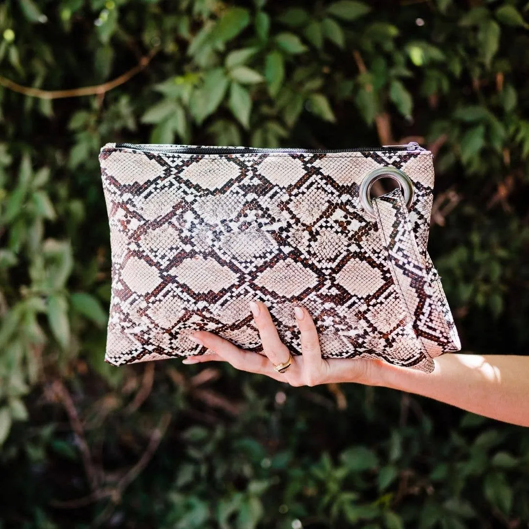 Alexa Oversized Clutch: Red