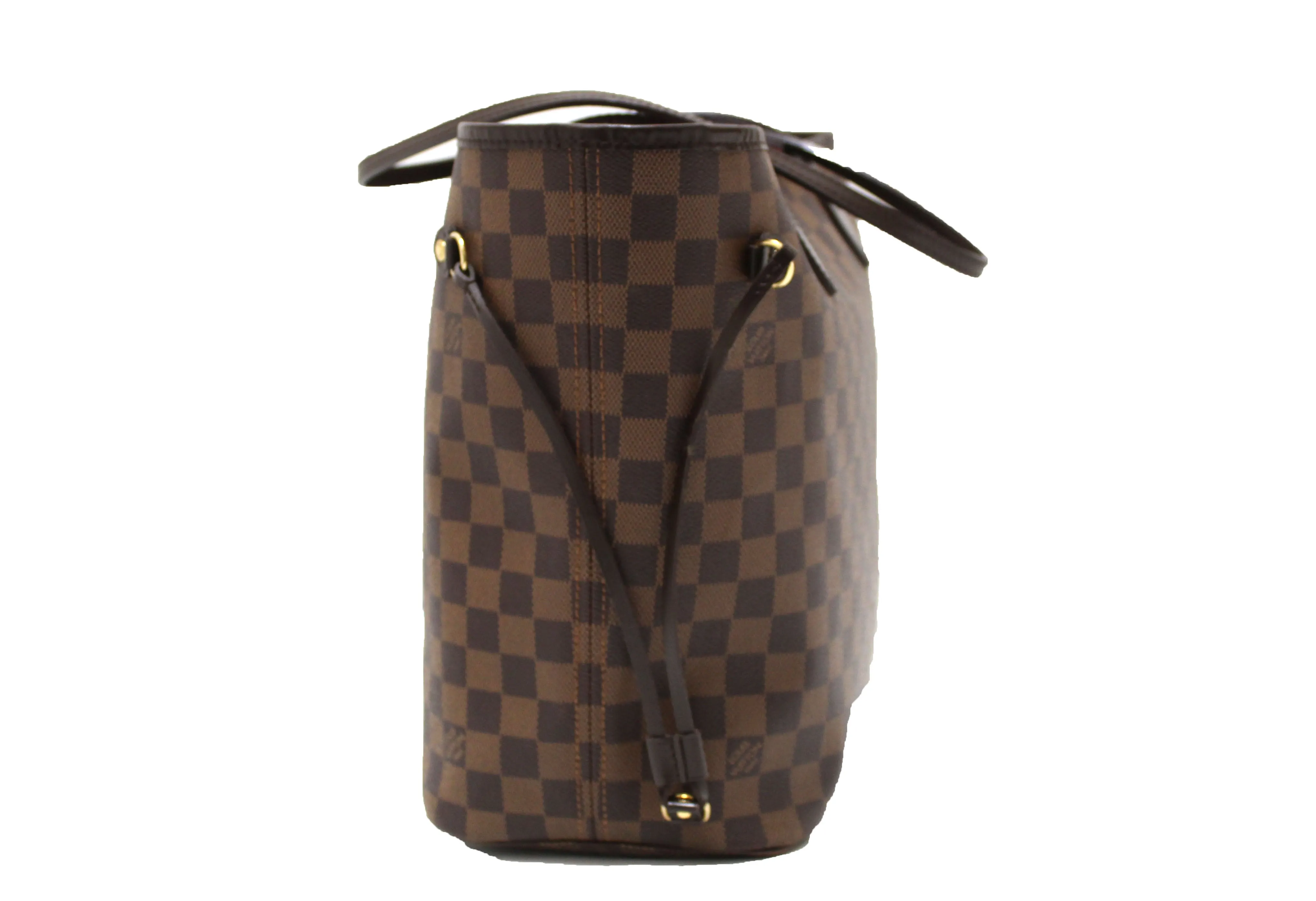 Authentic Louis Vuitton Damier Ebene Neverfull MM Shoulder Bag