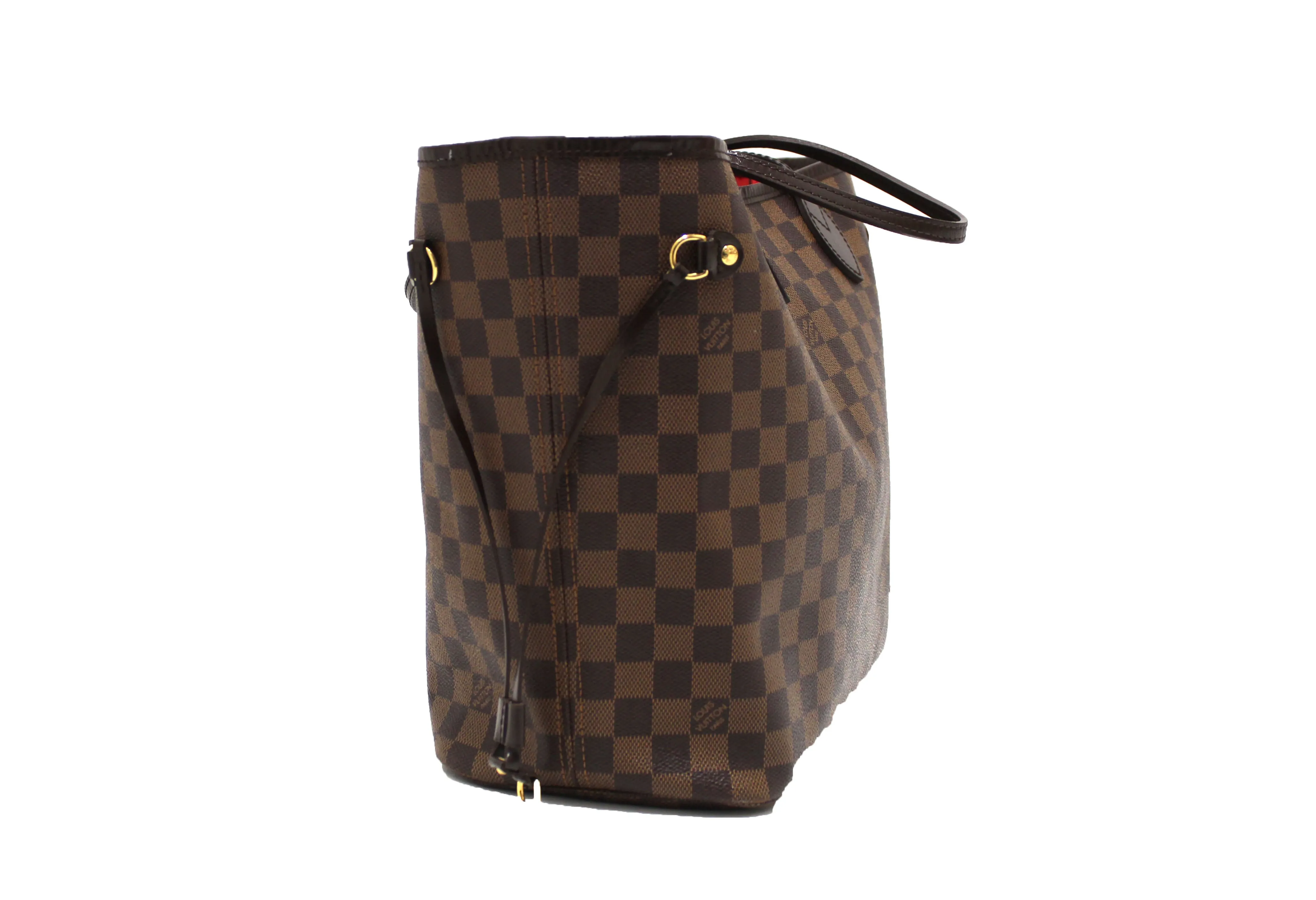Authentic Louis Vuitton Damier Ebene Neverfull MM Shoulder Bag