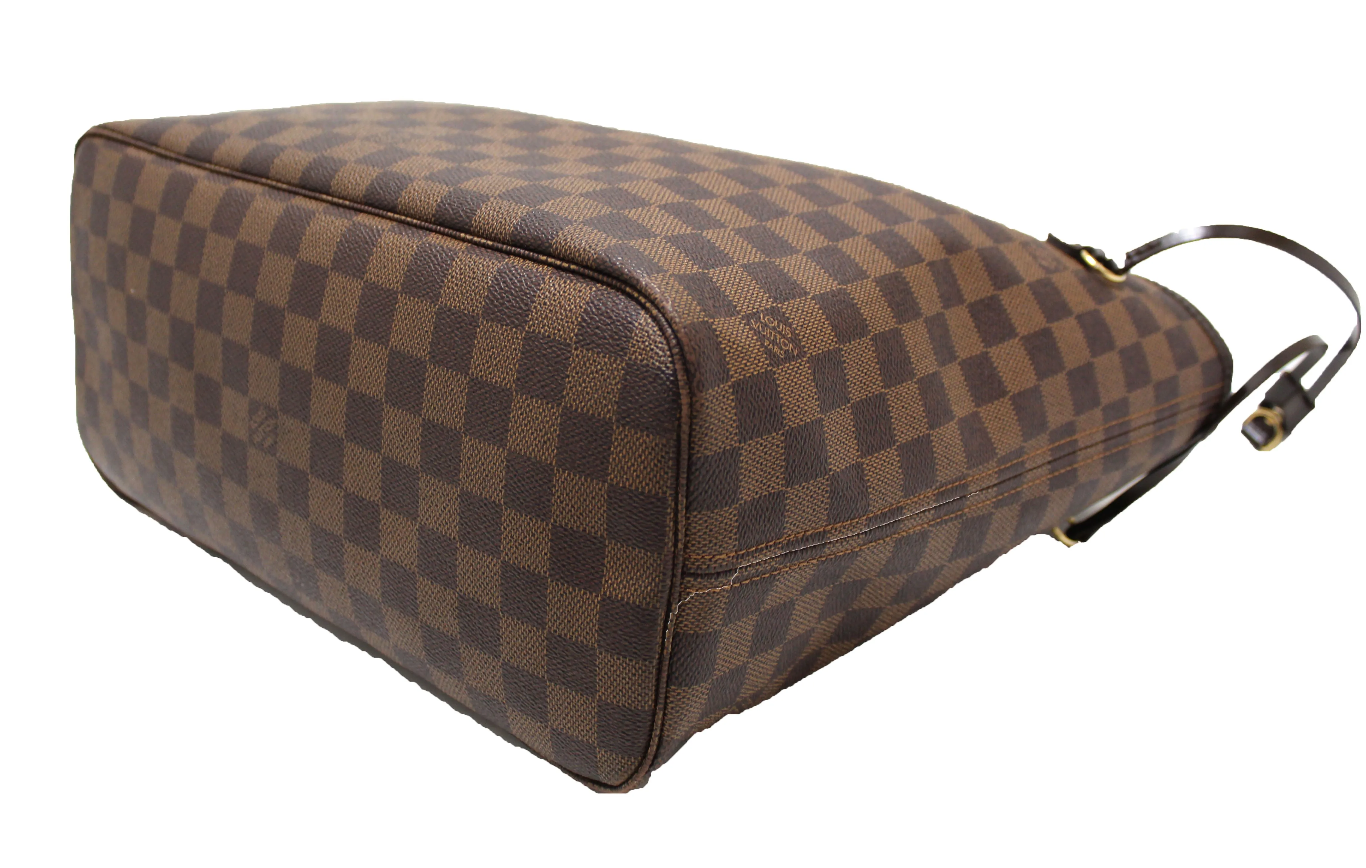 Authentic Louis Vuitton Damier Ebene Neverfull MM Shoulder Bag