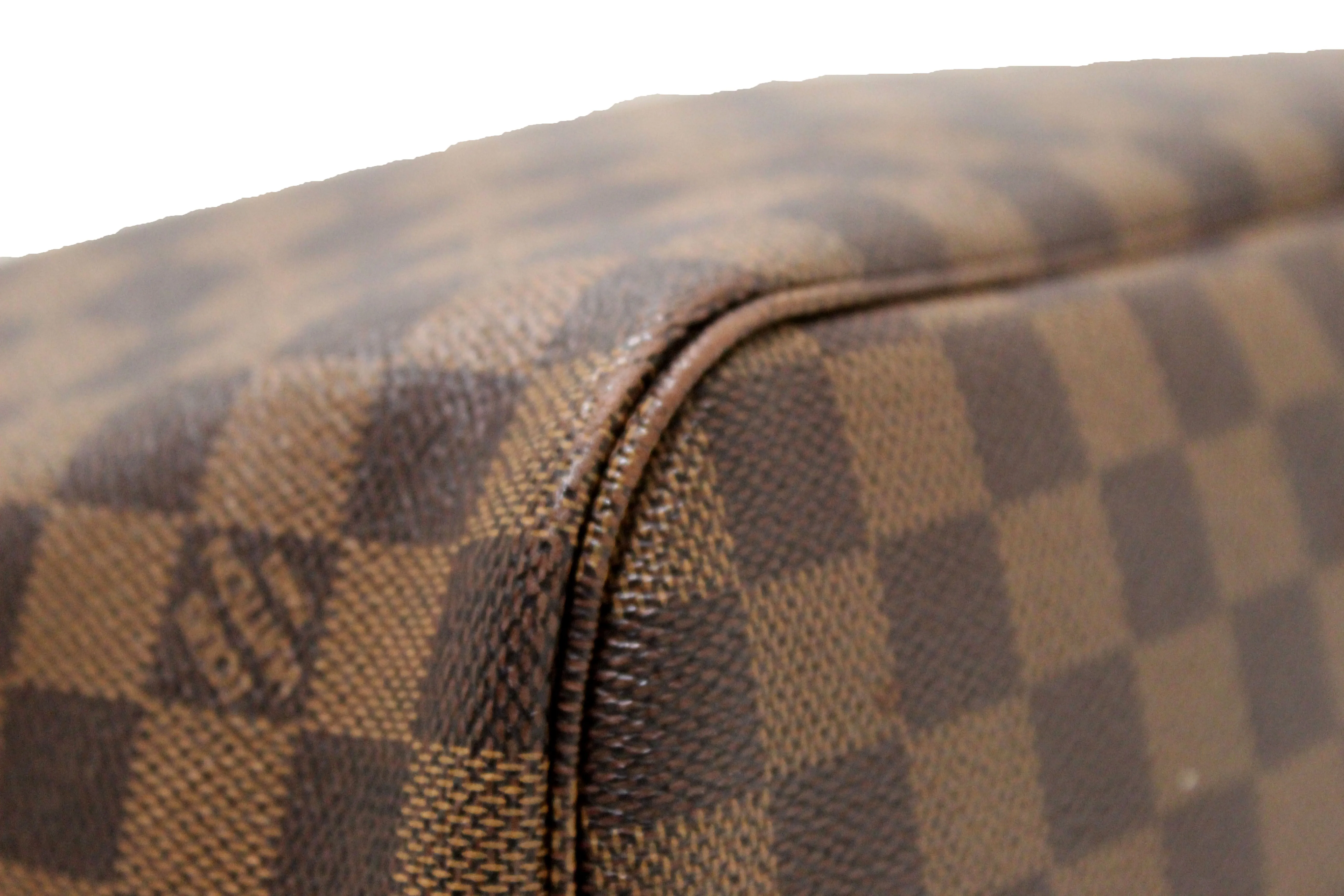 Authentic Louis Vuitton Damier Ebene Neverfull MM Shoulder Bag