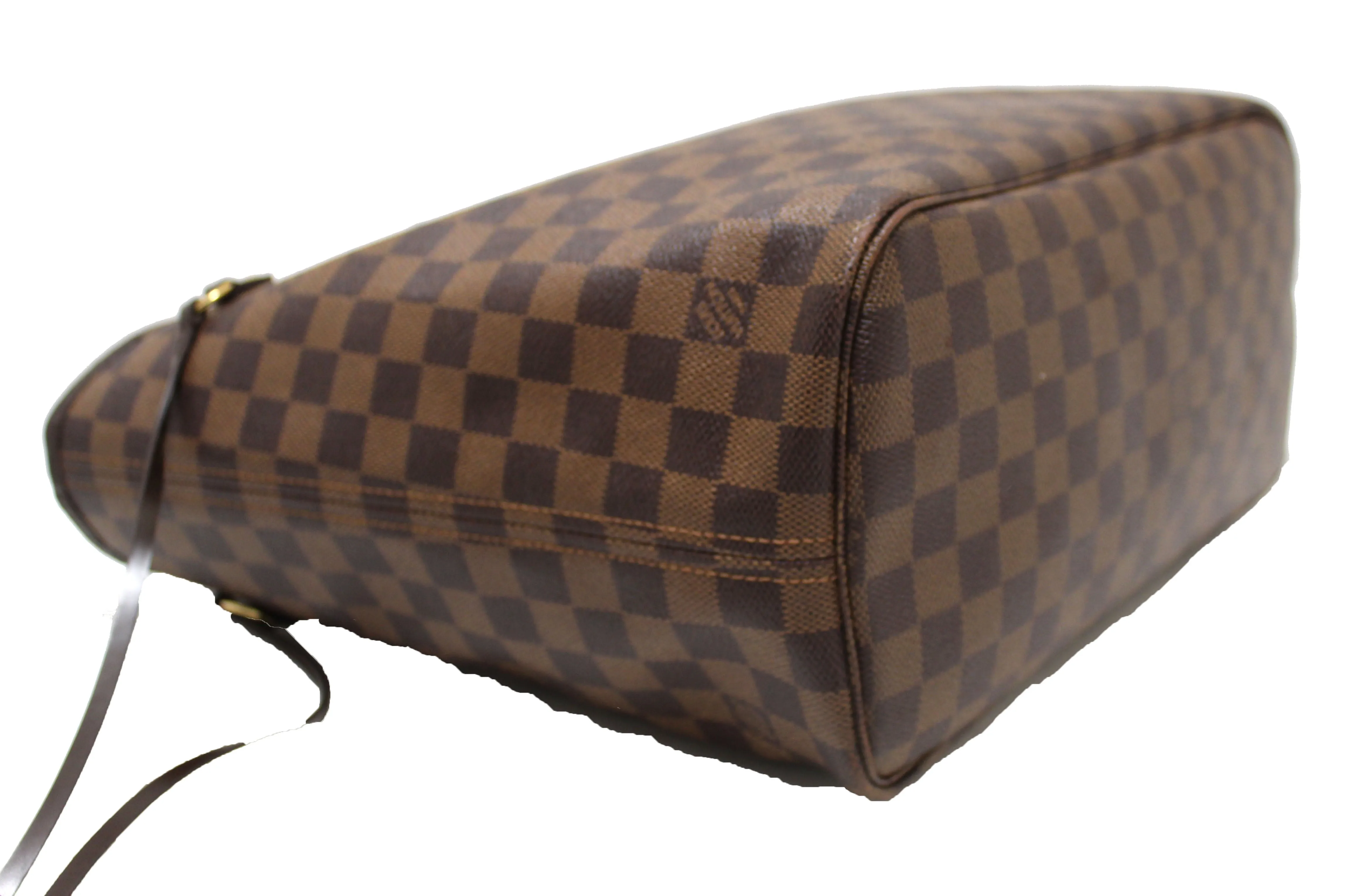 Authentic Louis Vuitton Damier Ebene Neverfull MM Shoulder Bag
