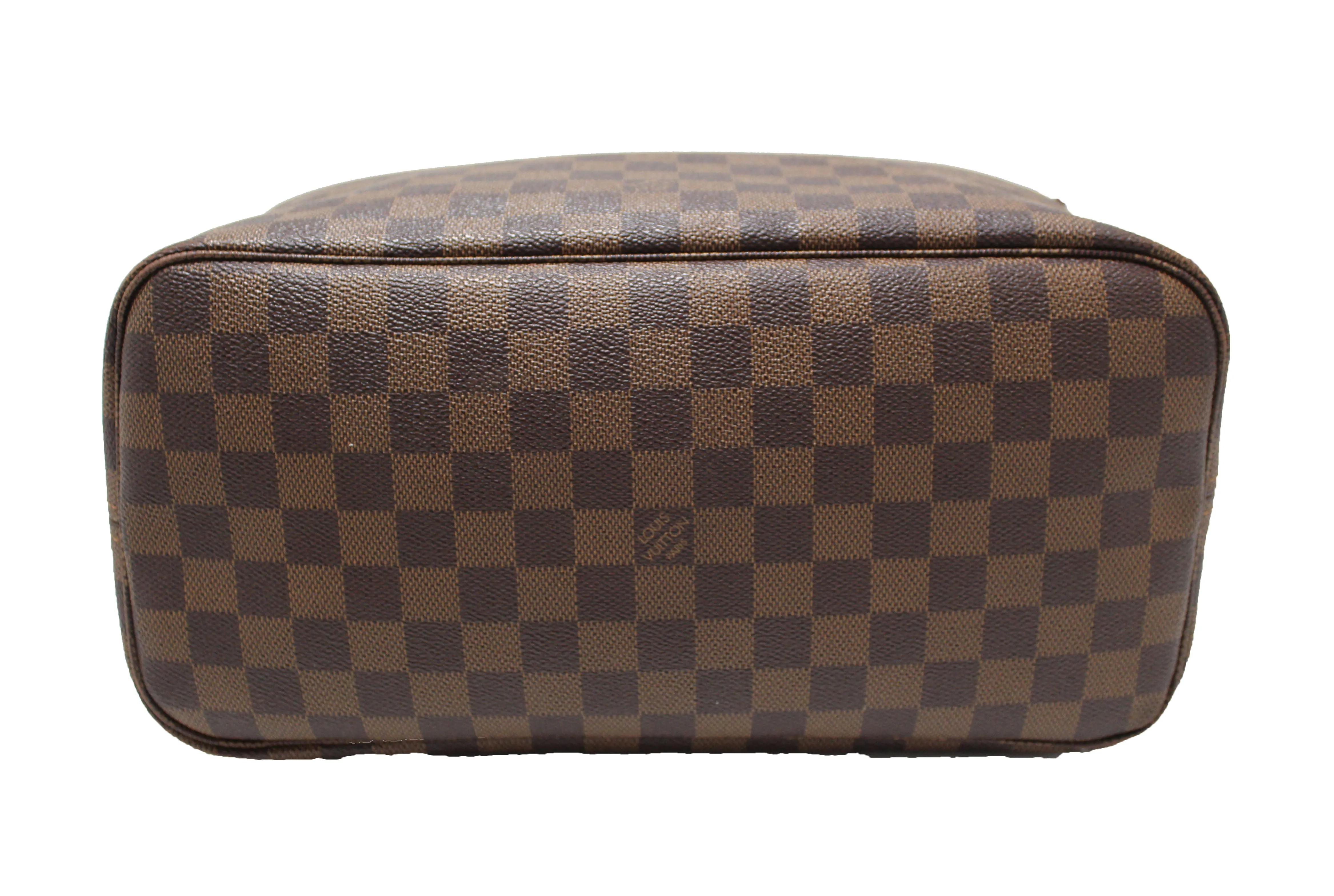 Authentic Louis Vuitton Damier Ebene Neverfull MM Shoulder Bag