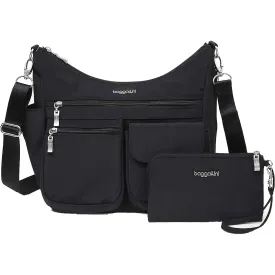 Baggallini Modern Everywhere Hobo Black Nylon