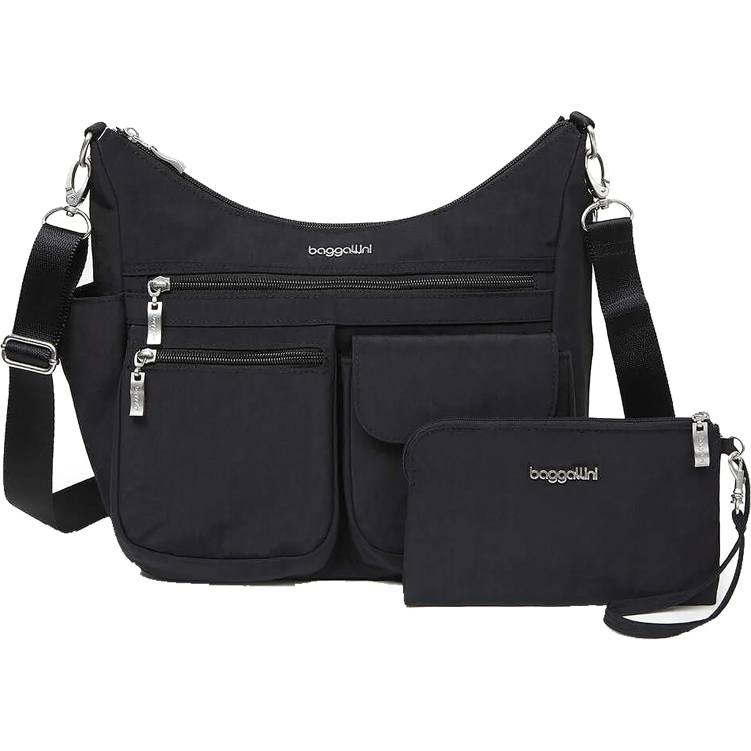 Baggallini Modern Everywhere Hobo Black Nylon