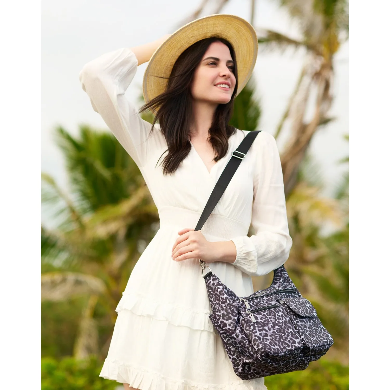 Baggallini Modern Everywhere Hobo Black Nylon
