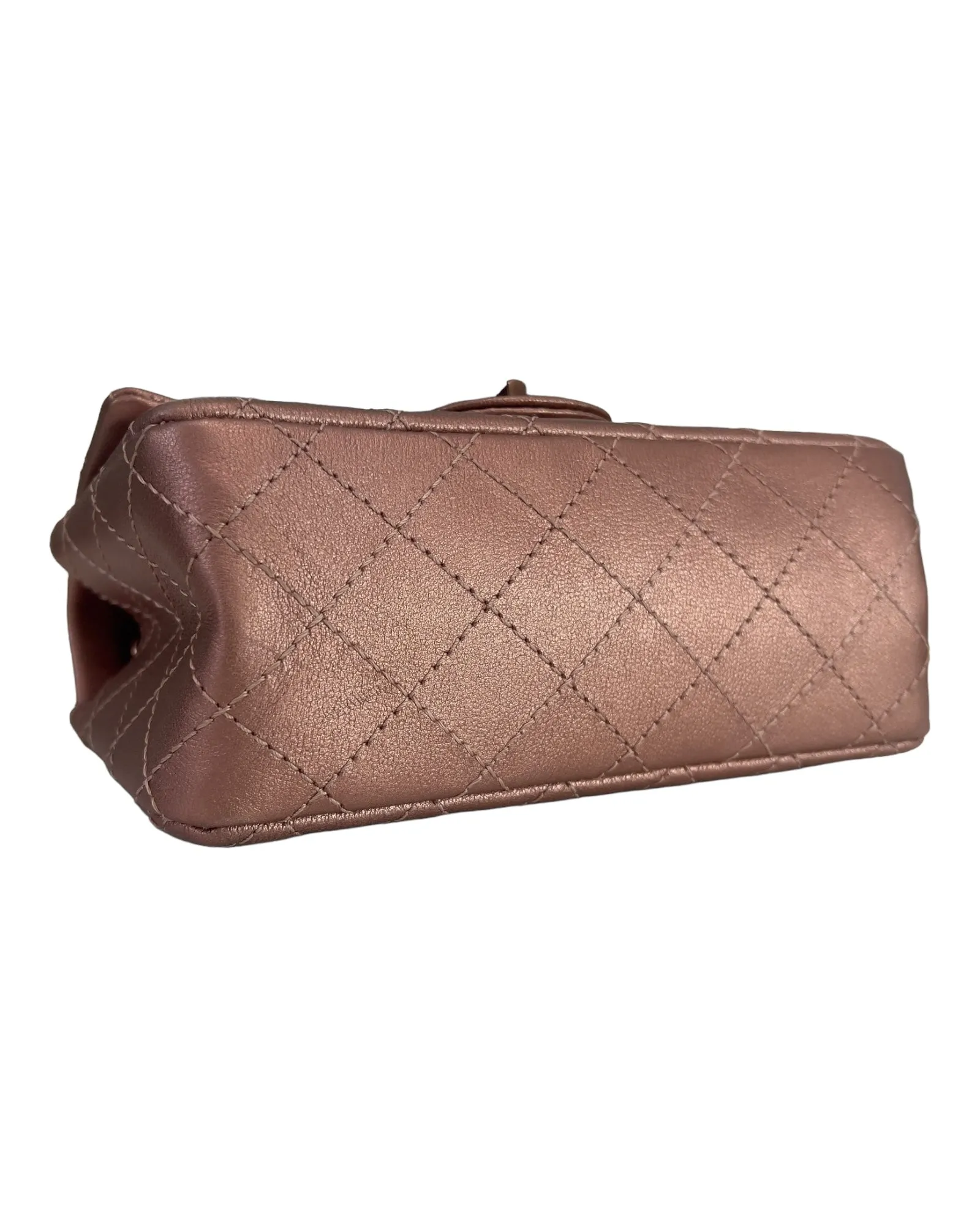 Chanel 2.55 Reissue Mini 22C Rose Gold Calfskin, Pink/Rose Gold Hardware