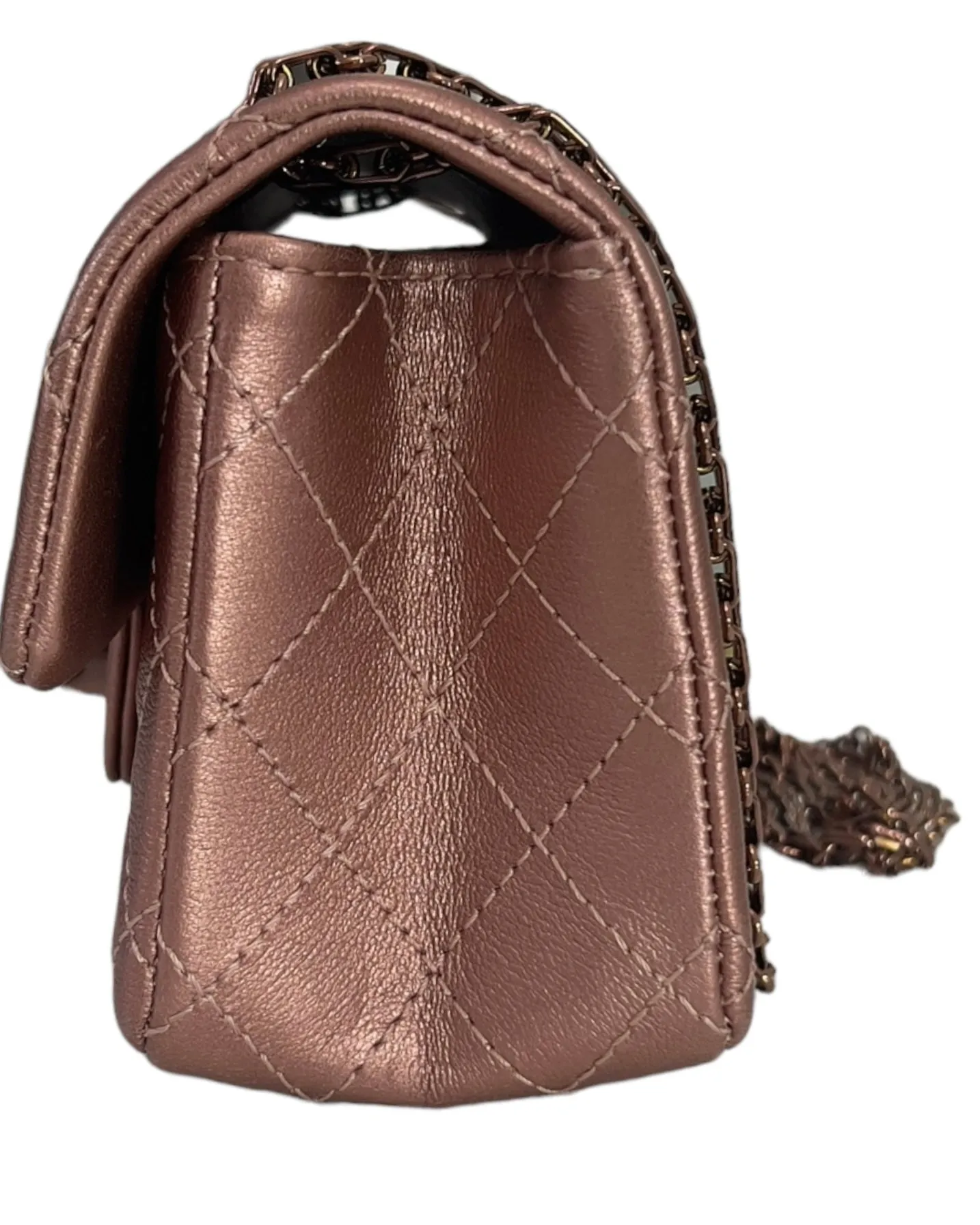 Chanel 2.55 Reissue Mini 22C Rose Gold Calfskin, Pink/Rose Gold Hardware