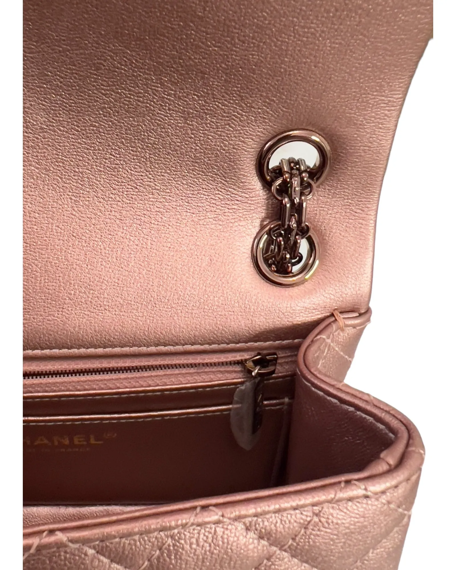 Chanel 2.55 Reissue Mini 22C Rose Gold Calfskin, Pink/Rose Gold Hardware