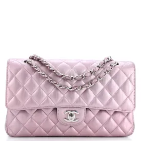 CHANEL Classic Double Flap Bag Quilted Iridescent Crumpled Calfskin Medium