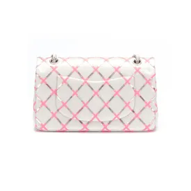 Chanel Gray Plastic Classic Flap shoulder bag