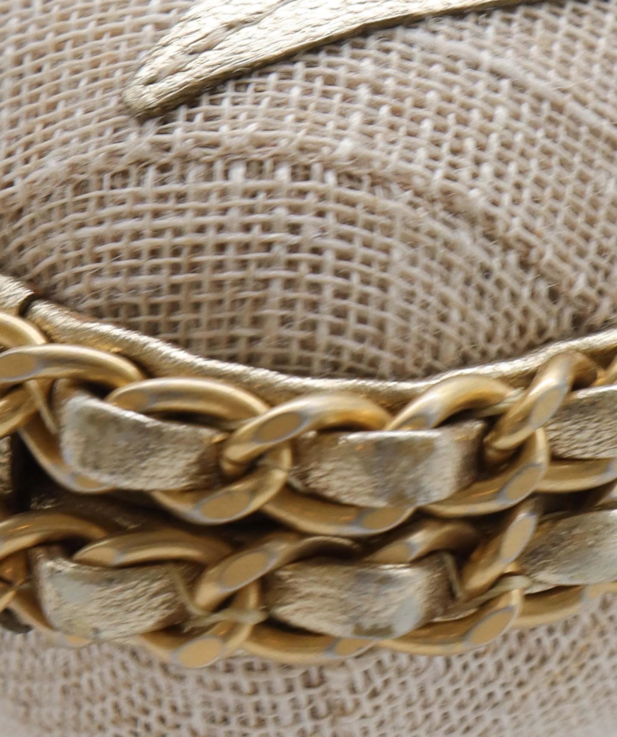 Chanel Greece Box Clutch Raffia with Leather- DXBS2771