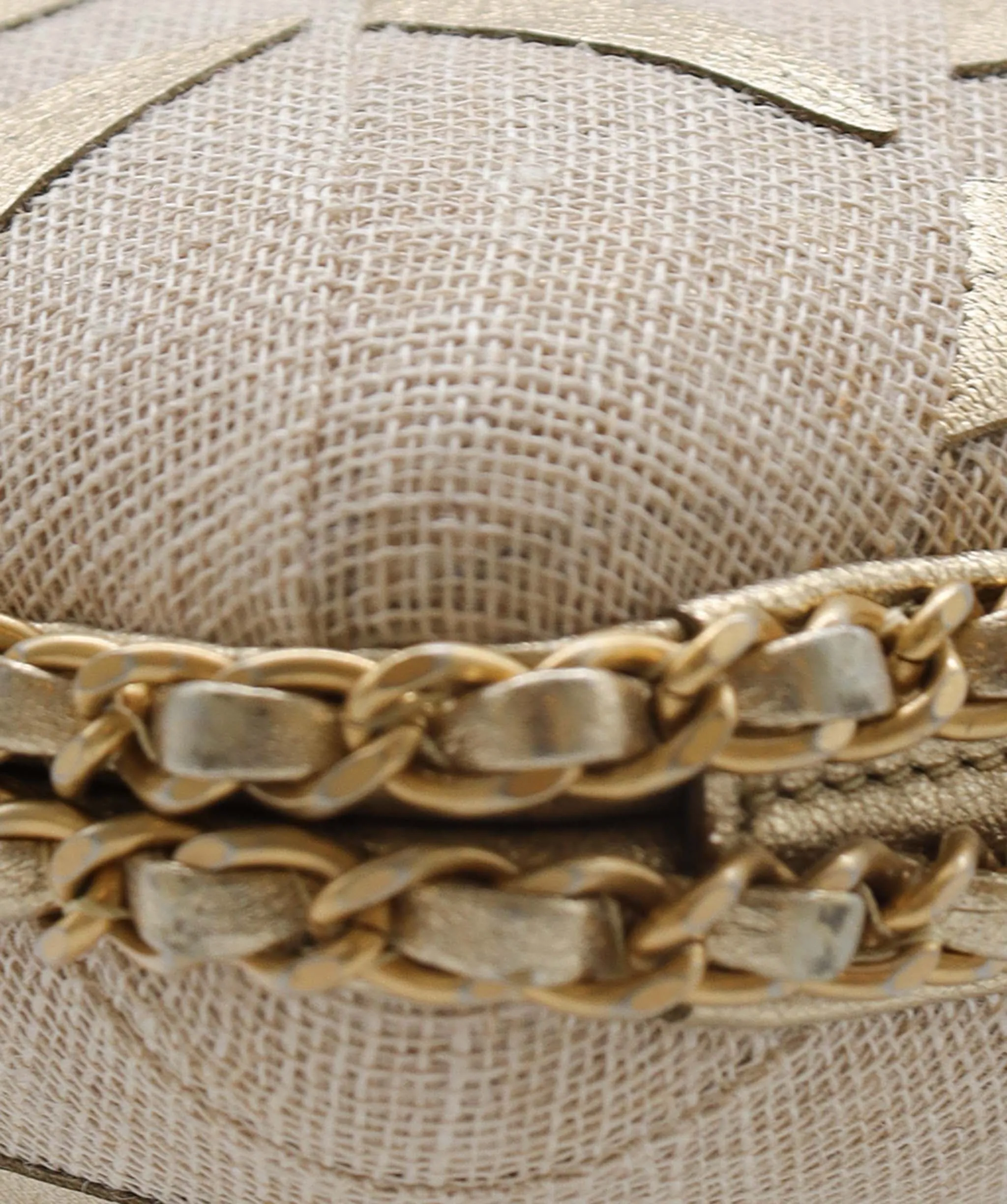 Chanel Greece Box Clutch Raffia with Leather- DXBS2771
