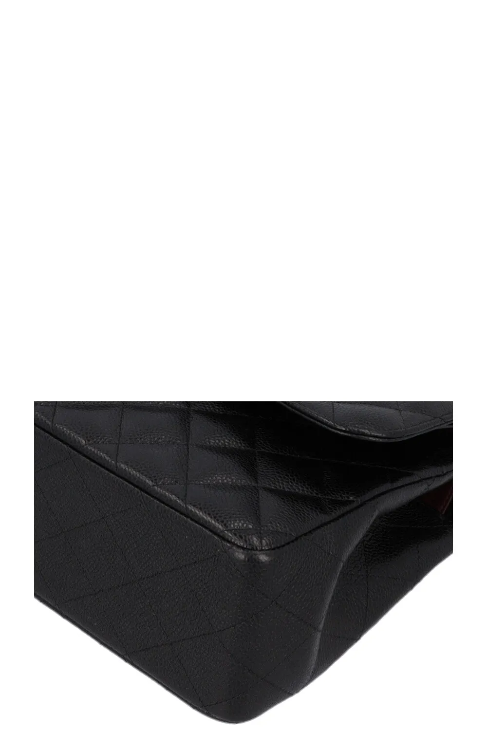 CHANEL Large Classic Double Flap Caviar Black