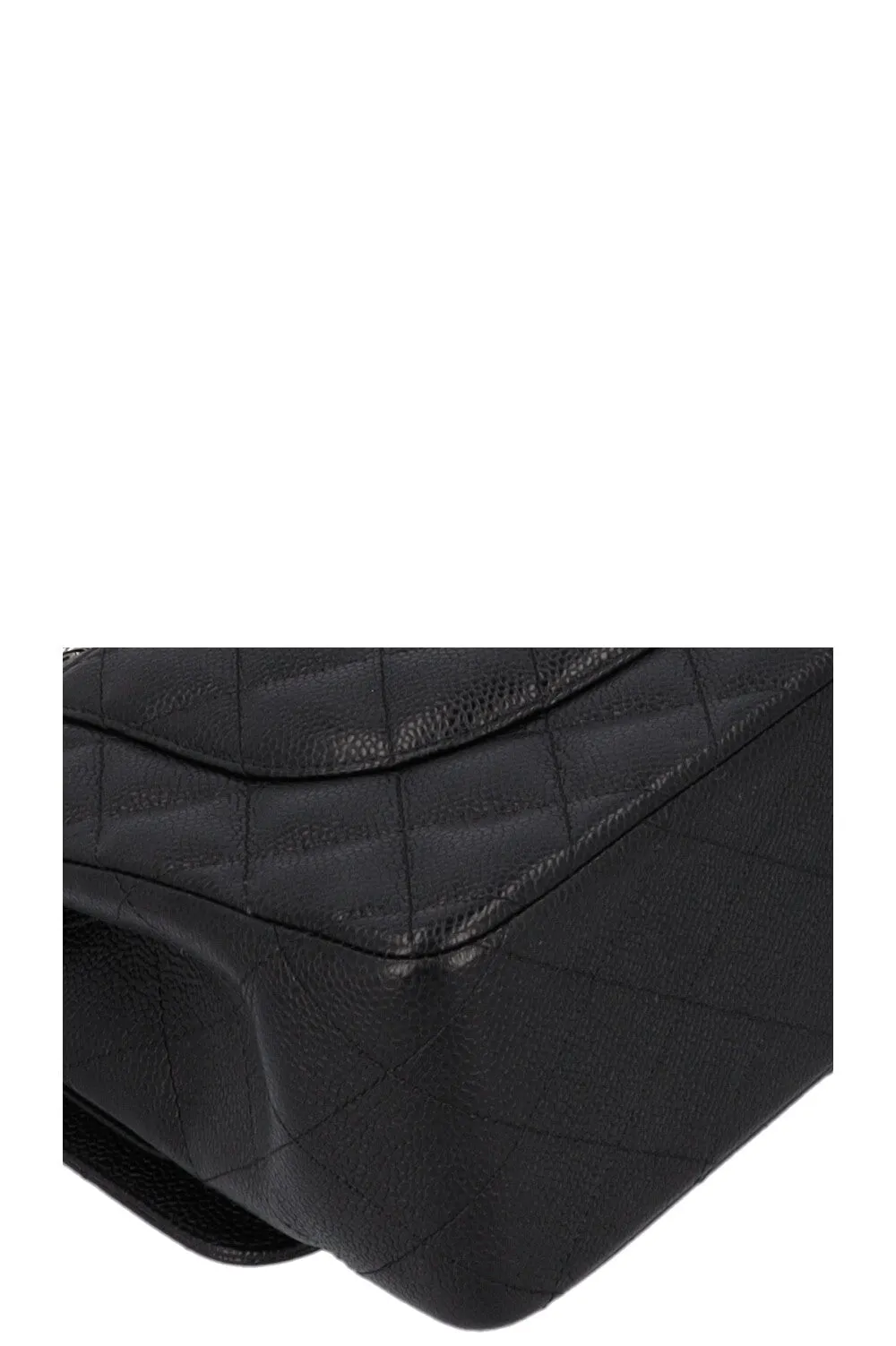 CHANEL Large Classic Double Flap Caviar Black