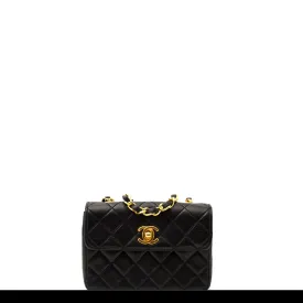 Chanel Mini Vintage Lambskin Crossbody Classic Flap Bag