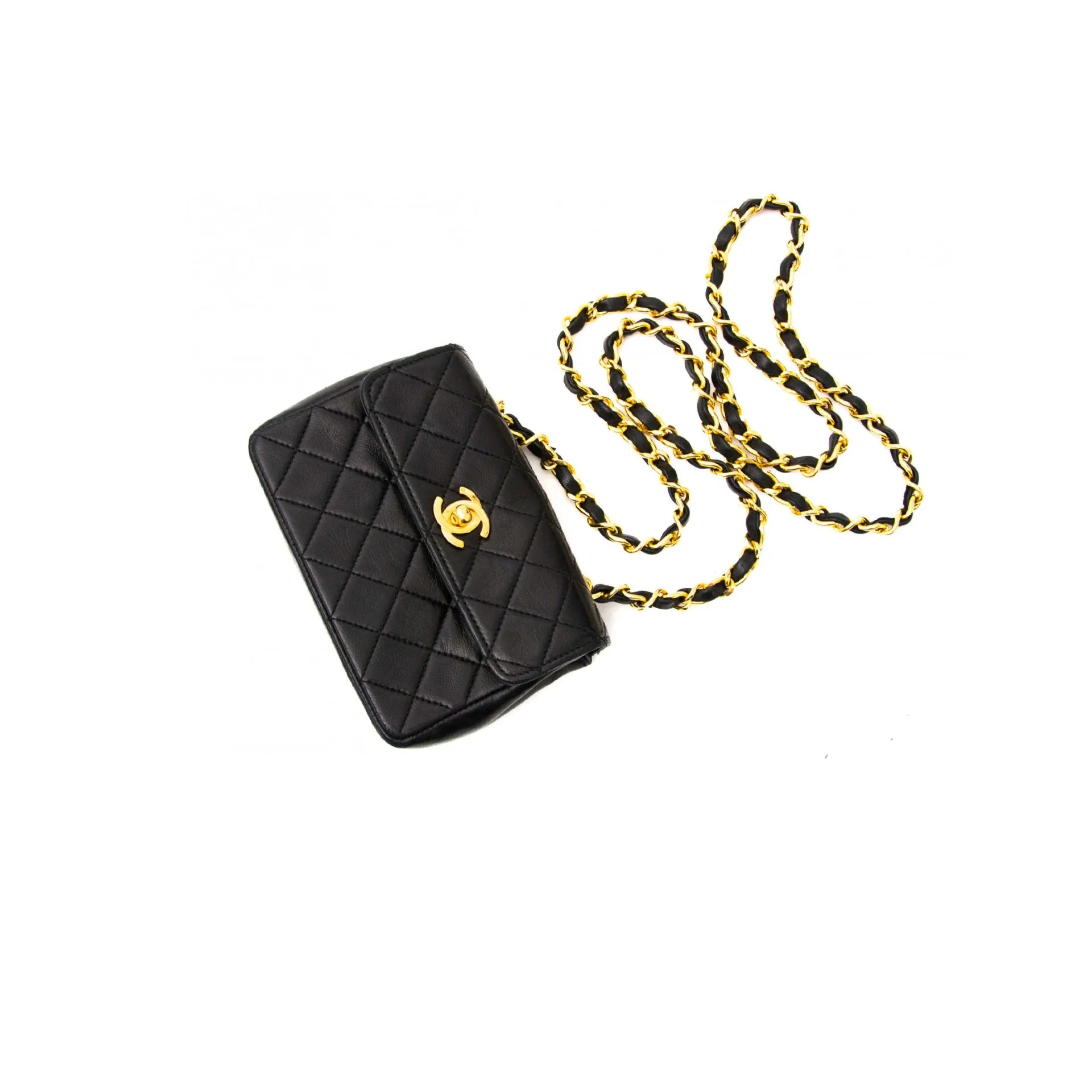 Chanel Mini Vintage Lambskin Crossbody Classic Flap Bag