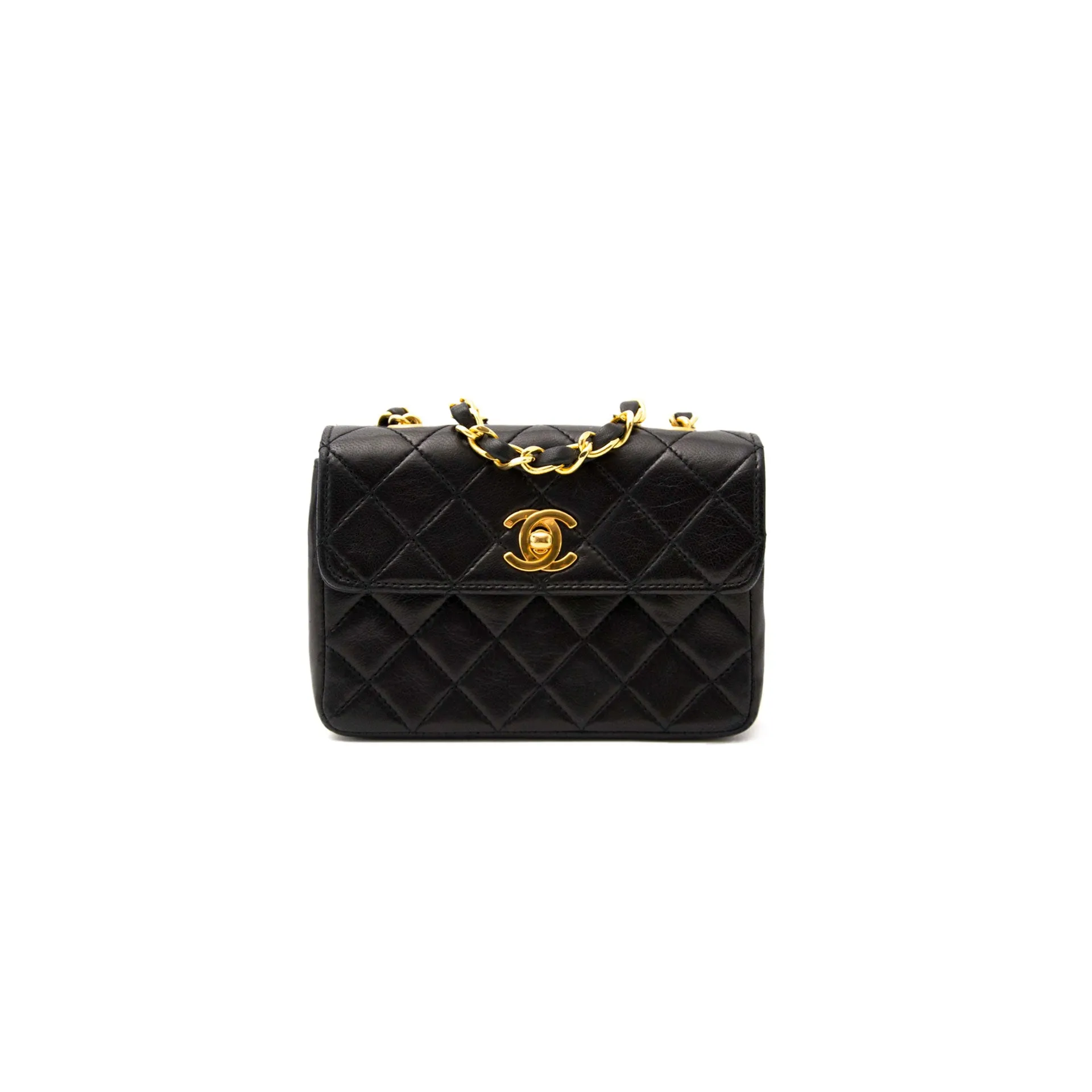 Chanel Mini Vintage Lambskin Crossbody Classic Flap Bag
