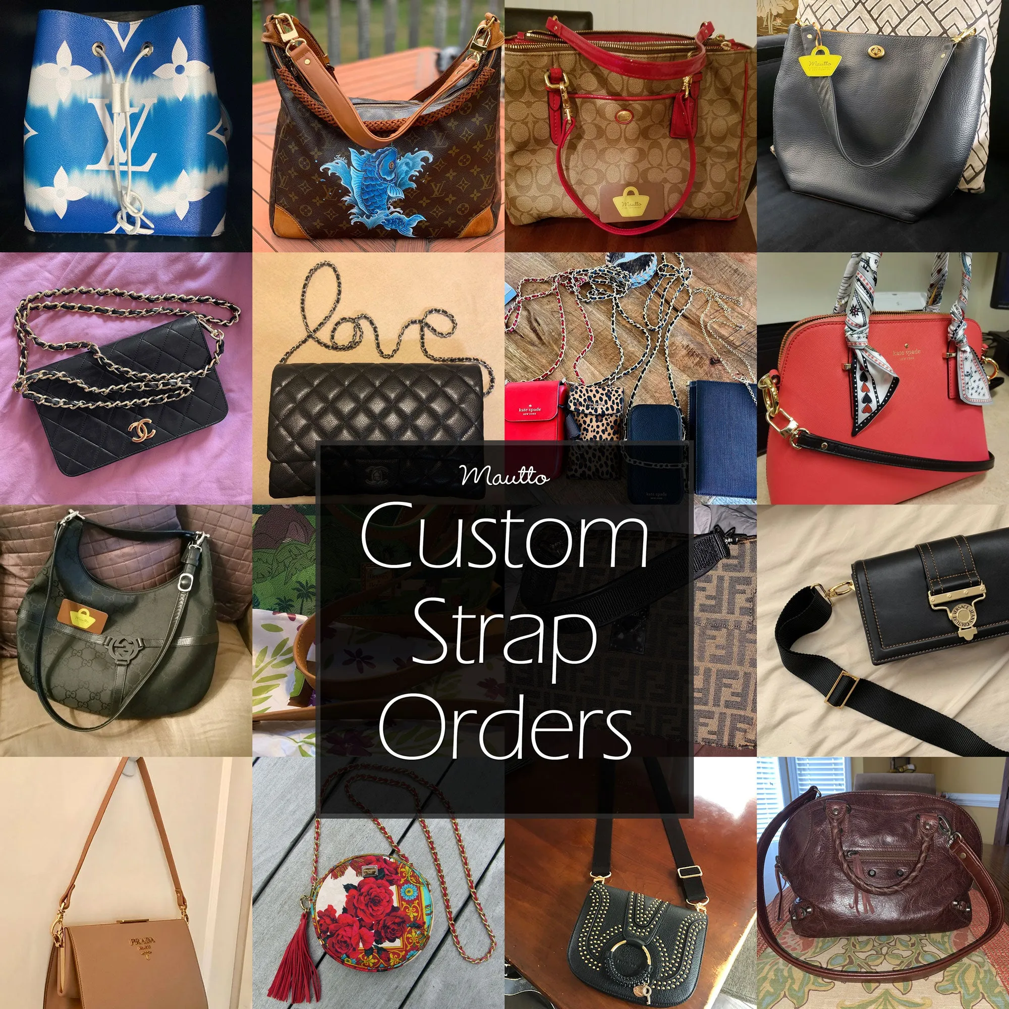 Custom Replacement Straps and Repair for Handbags, Purses & Designer Bags of All Types