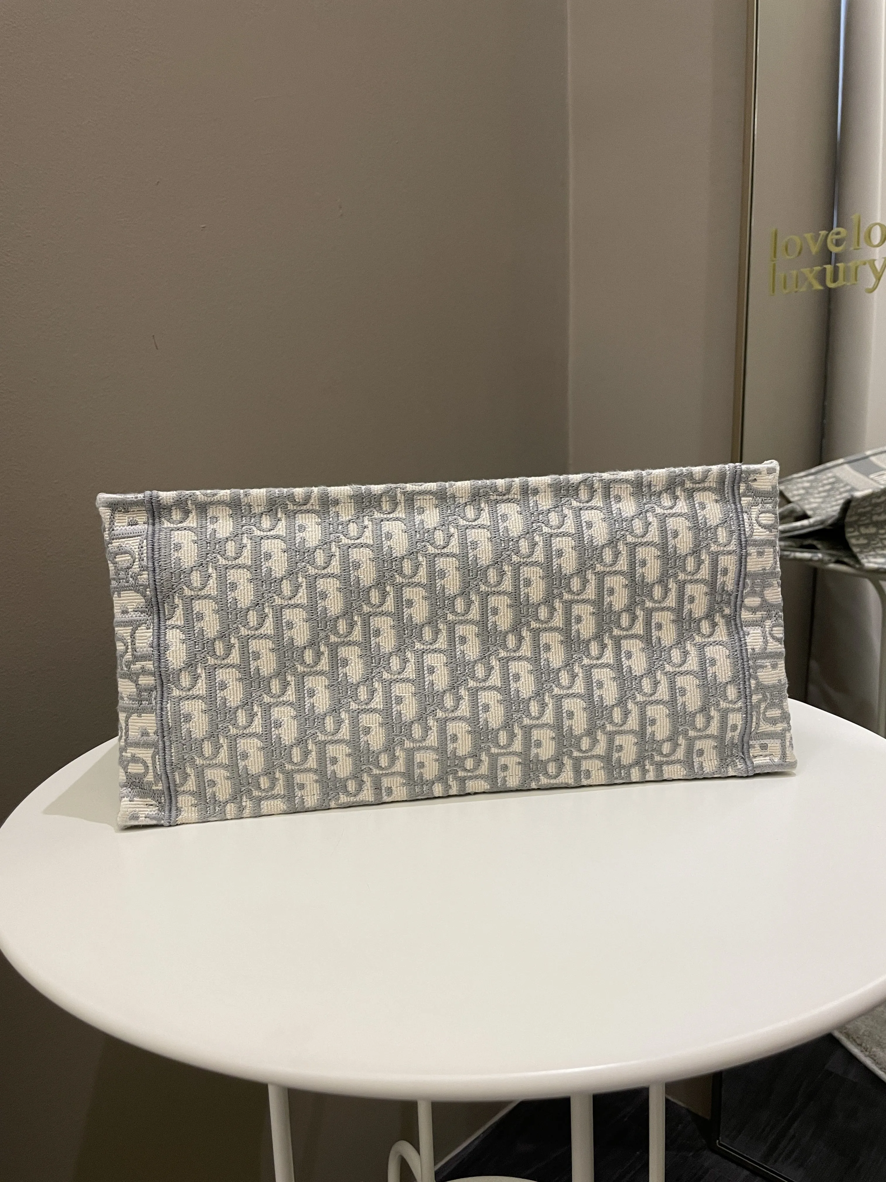 Dior Book Tote Grey Oblique
