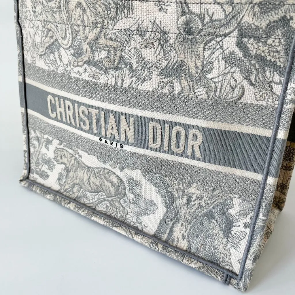 Dior Canvas Book Tote Medium Bag