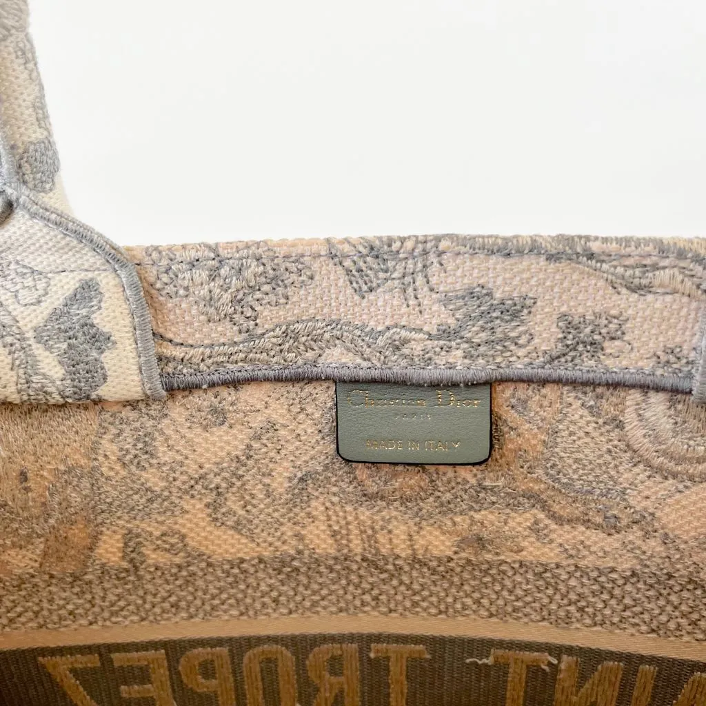 Dior Canvas Book Tote Medium Bag