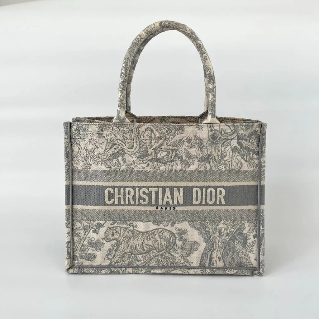 Dior Canvas Book Tote Medium Bag