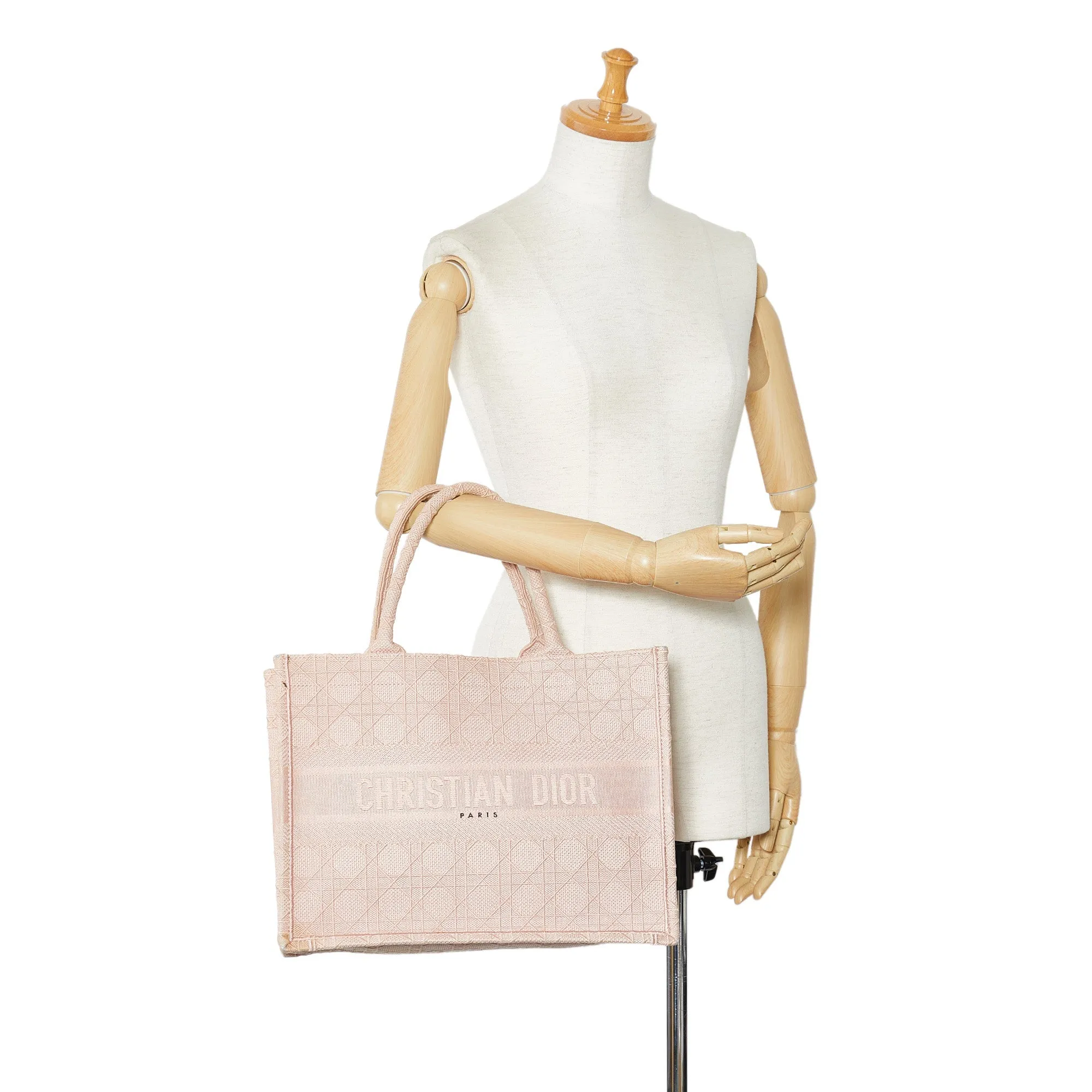 DIOR Medium Cannage Embroidered Book Tote Tote Bag