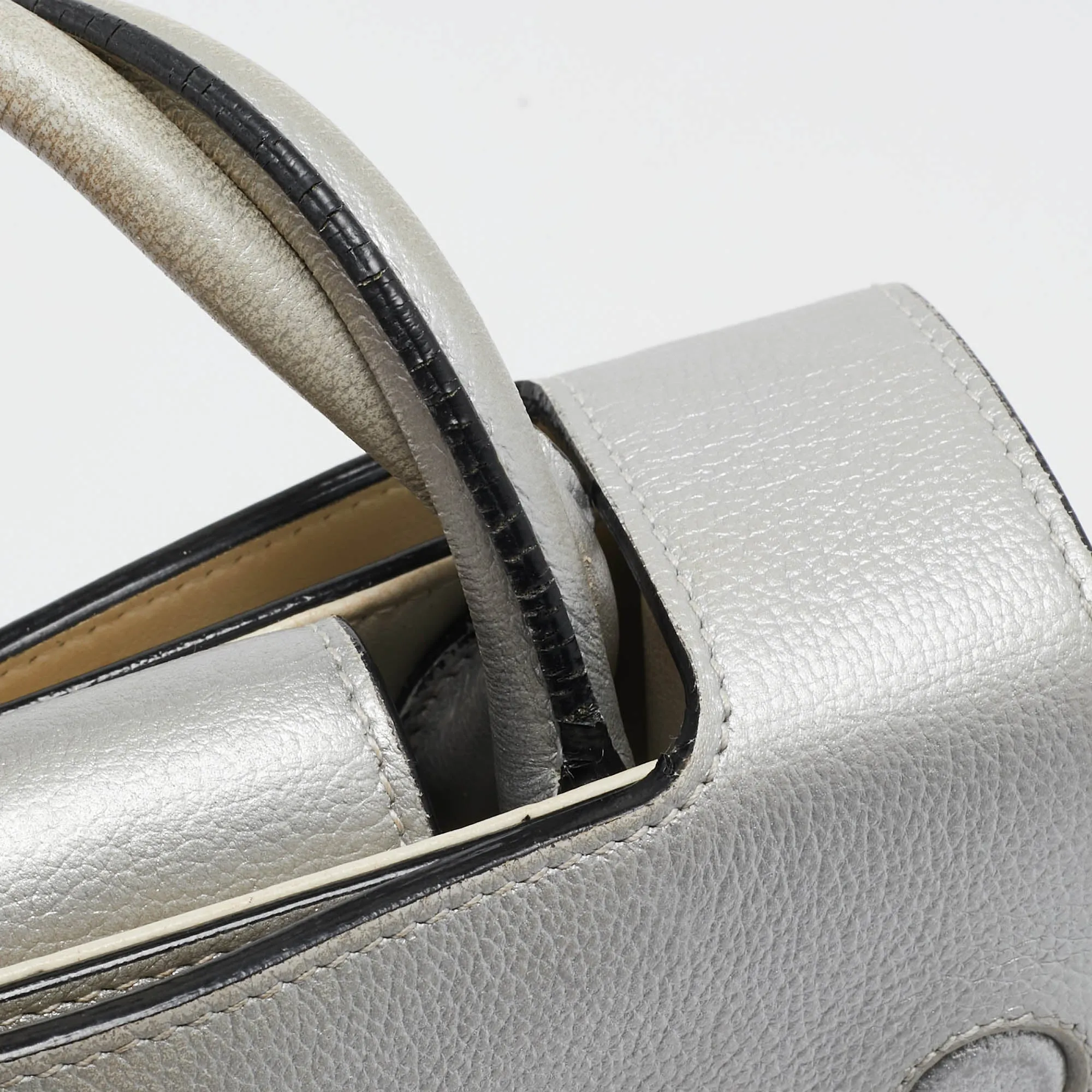 DIOR Silver Leather Mini ever Tote