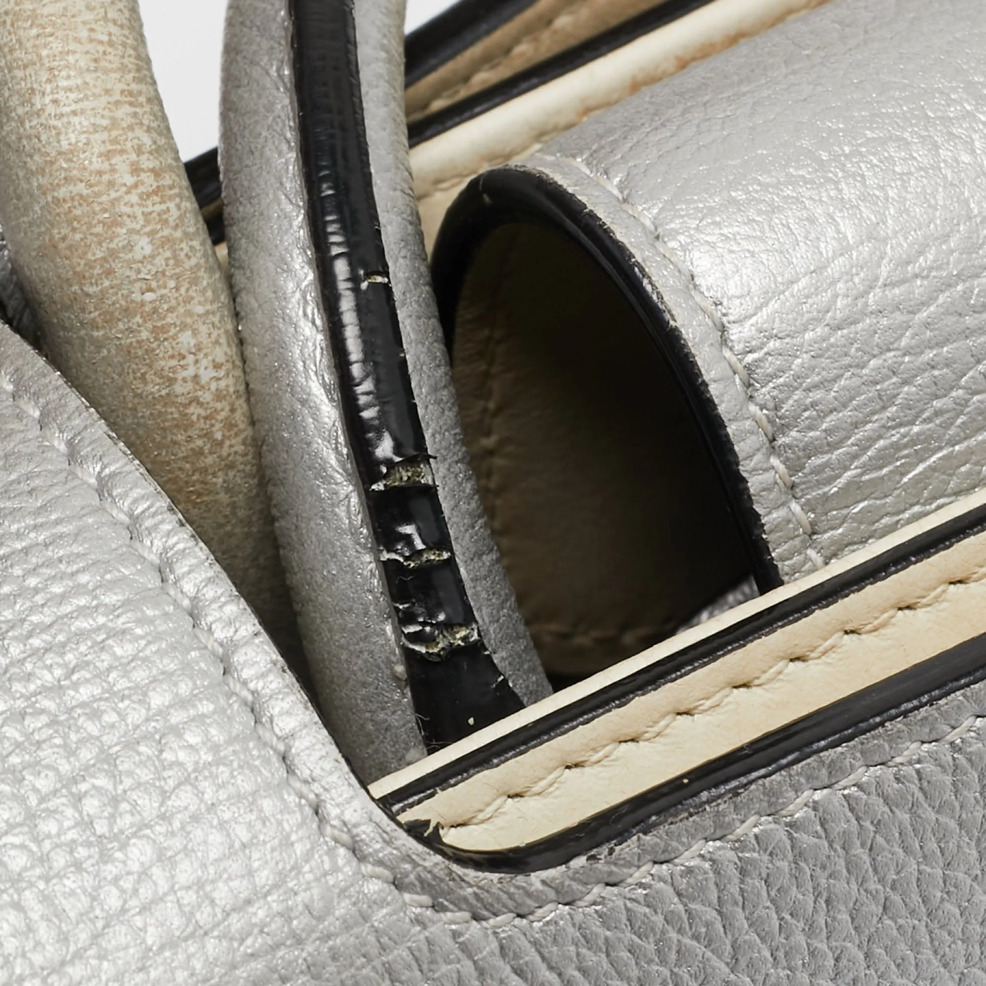 DIOR Silver Leather Mini ever Tote