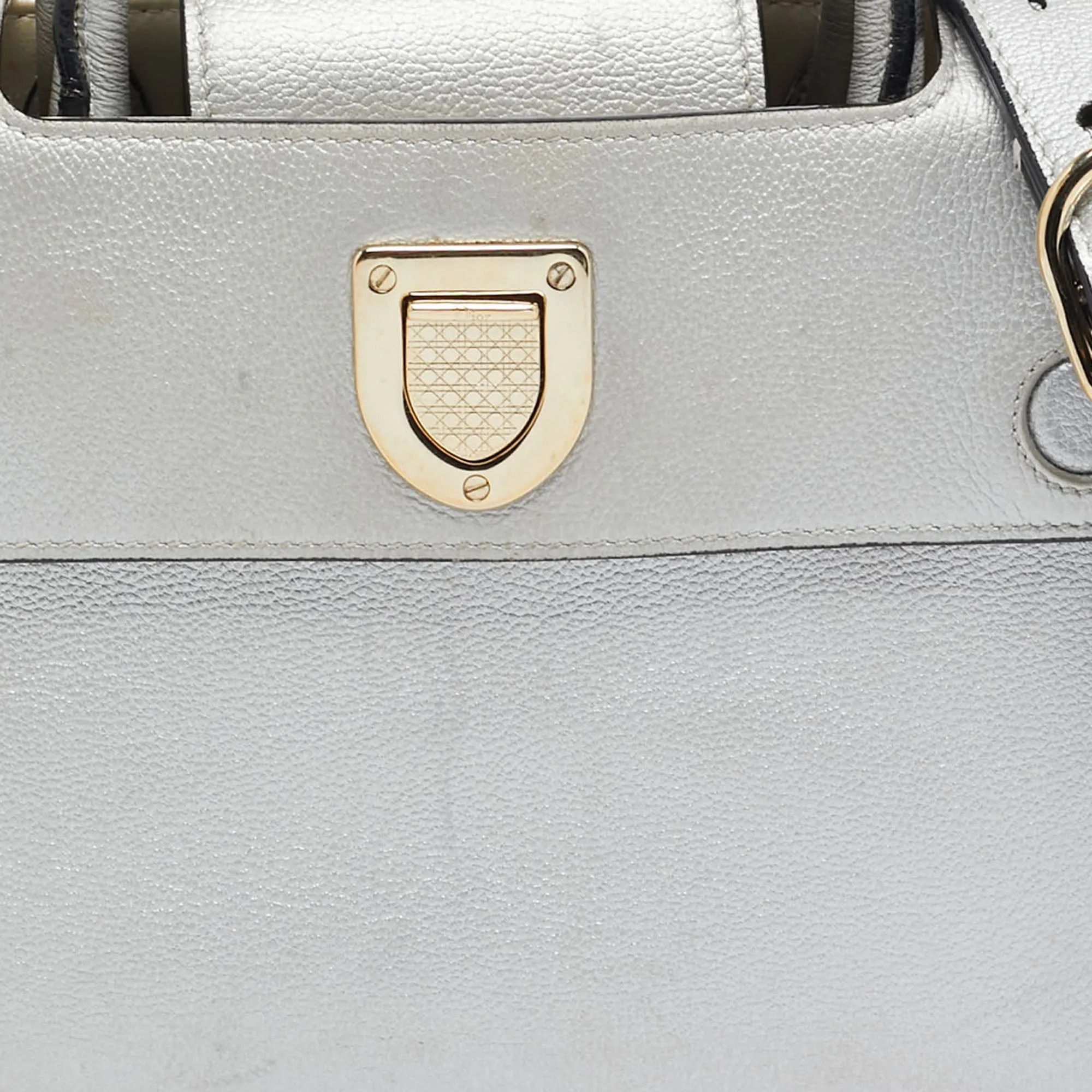 DIOR Silver Leather Mini ever Tote