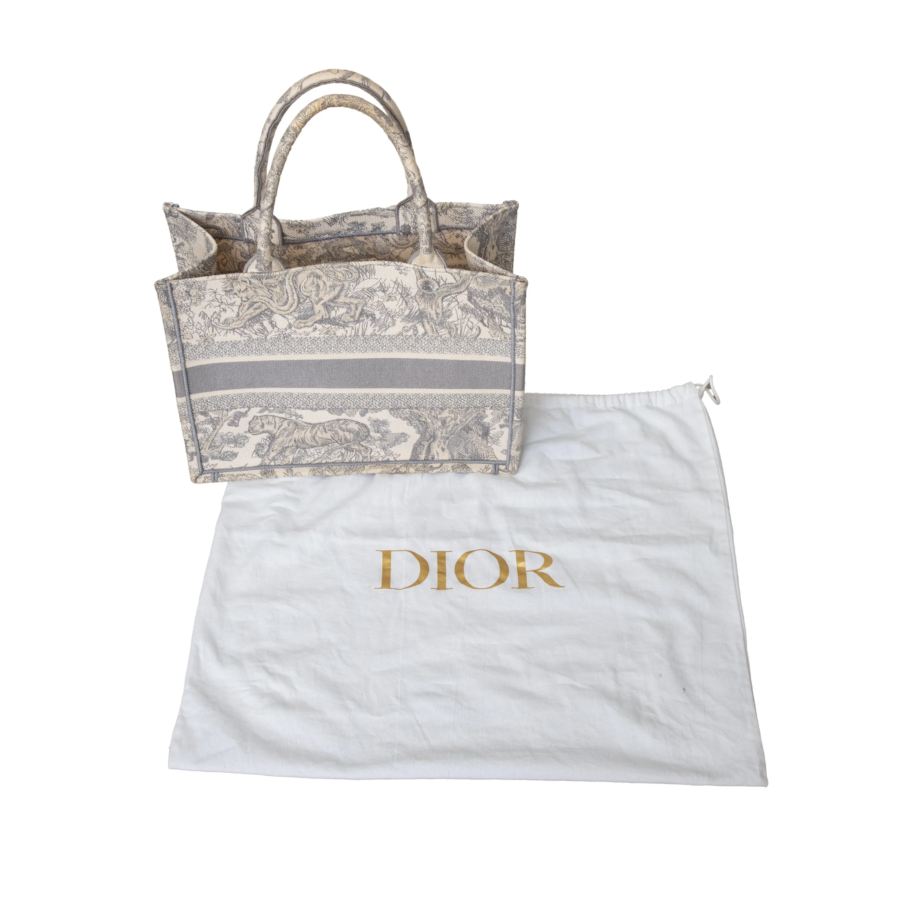 Dior Toile de Jouy Canvas Medium Book Tote  - '20s