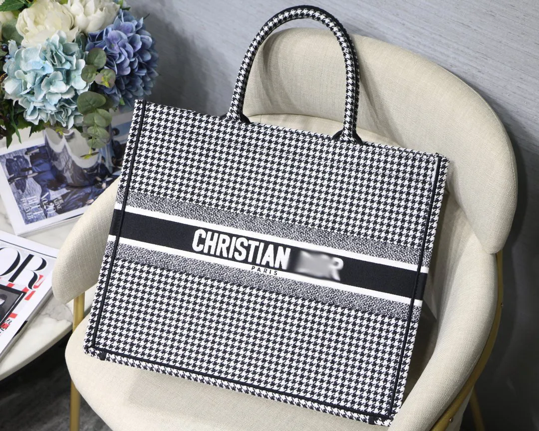 DR027 Book Tote Bag / HIGHEST QUALITY VERSION  S:14.4x11x6.9inch  L:16.3x13.8x7.1inch