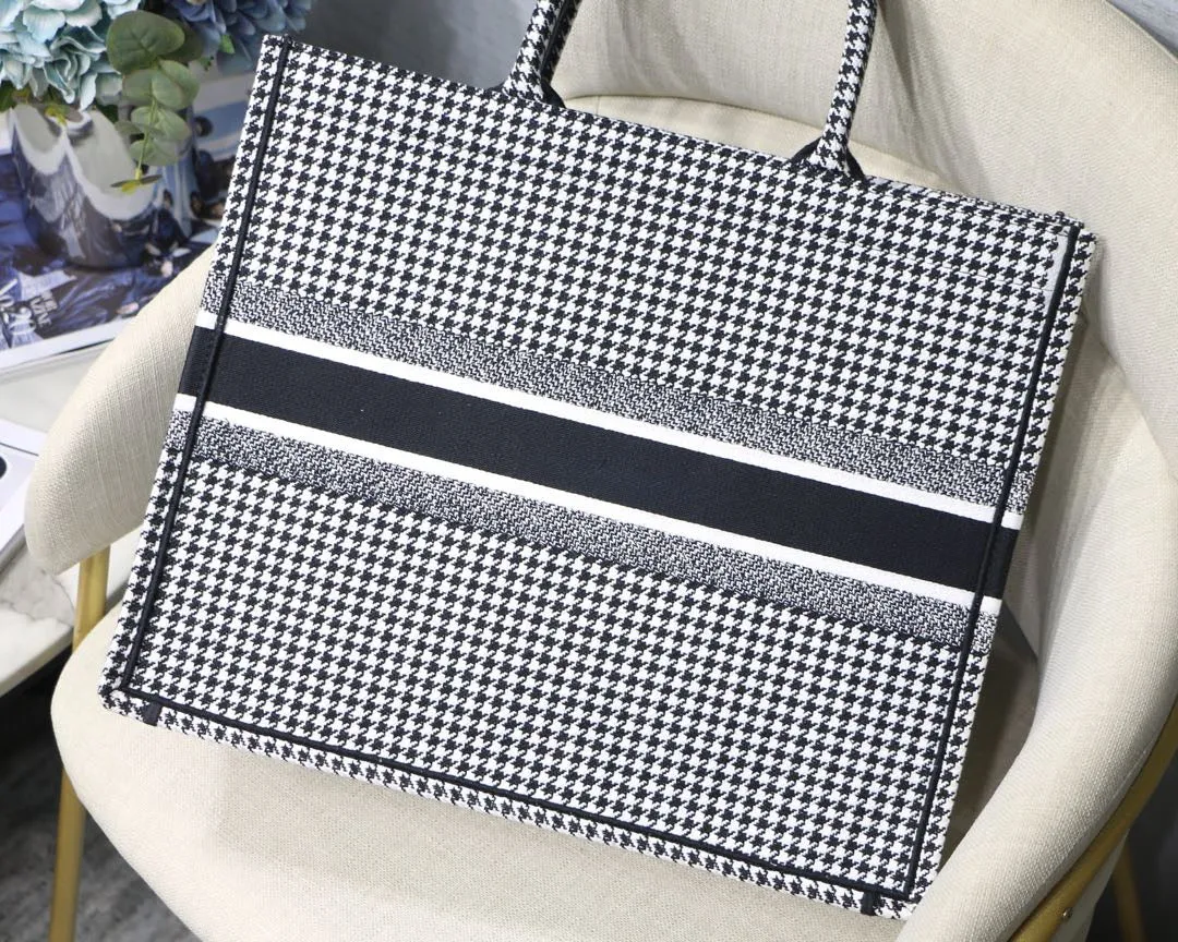 DR027 Book Tote Bag / HIGHEST QUALITY VERSION  S:14.4x11x6.9inch  L:16.3x13.8x7.1inch