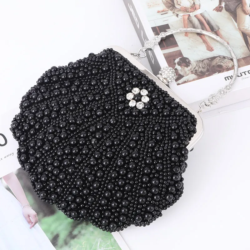 Elegant Shell-shaped Pearl Evening Bag Beaded Prom Bag 1756