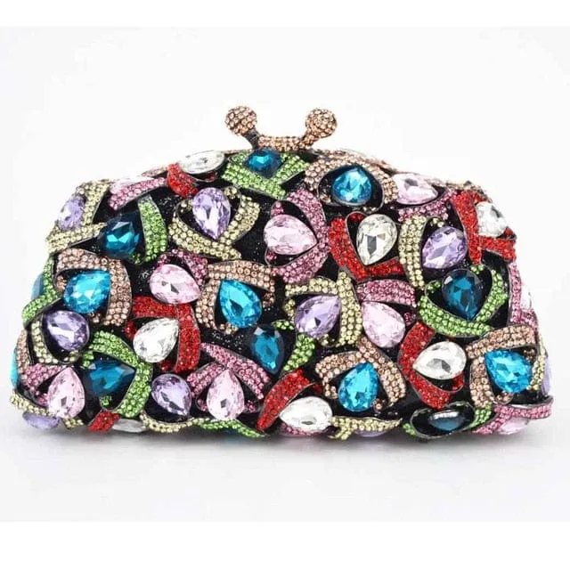 Gina Rhinestone Clutch Evening Bag