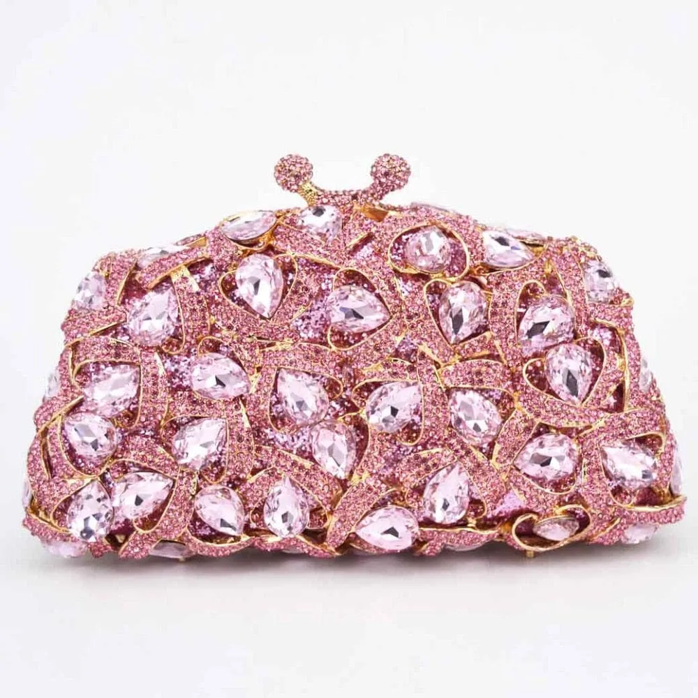 Gina Rhinestone Clutch Evening Bag