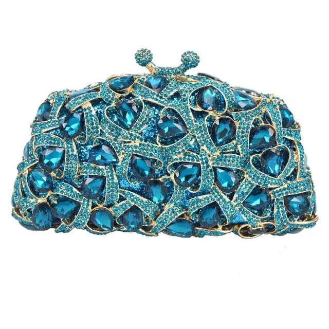 Gina Rhinestone Clutch Evening Bag