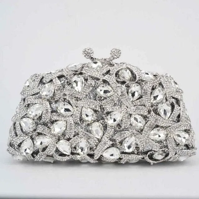 Gina Rhinestone Clutch Evening Bag