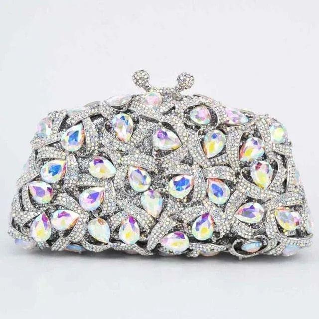Gina Rhinestone Clutch Evening Bag