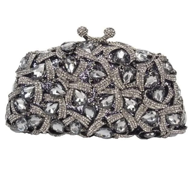 Gina Rhinestone Clutch Evening Bag