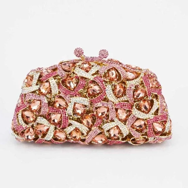 Gina Rhinestone Clutch Evening Bag