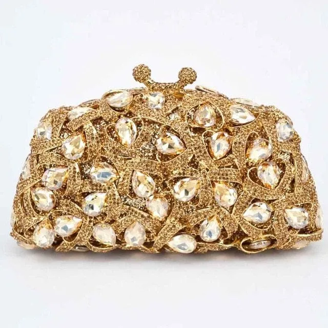 Gina Rhinestone Clutch Evening Bag
