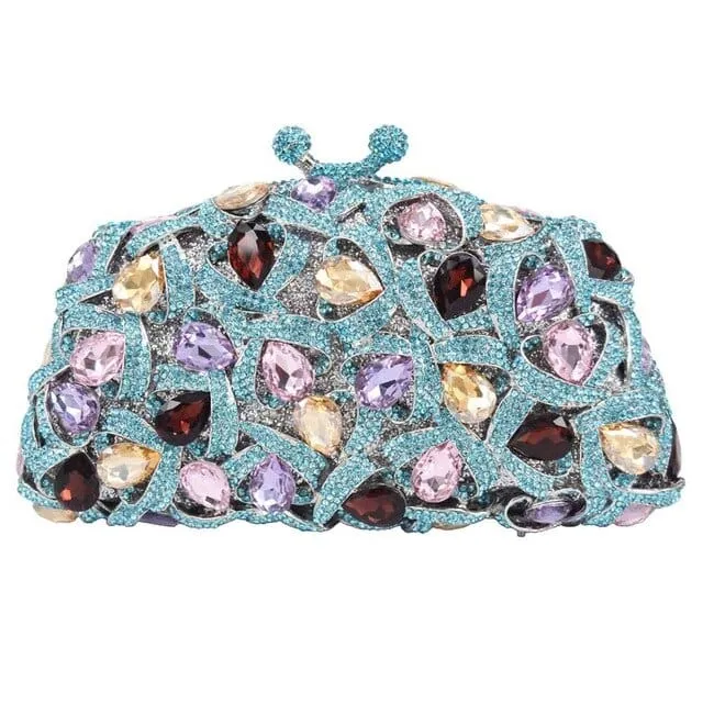 Gina Rhinestone Clutch Evening Bag