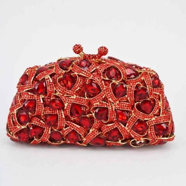 Gina Rhinestone Clutch Evening Bag